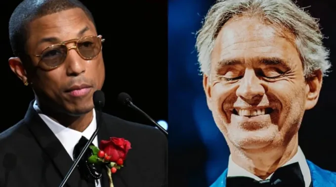Pharrell Williams  e Andrea Bocelli ?? 
