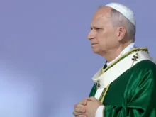 O papa Leão XIV no Jubileu da Juventude na Universidade Tor Vergata, em Roma, no mês passado. Imagem de arquivo.