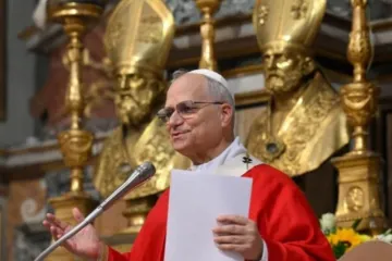 Leão XIV em missa com agostinianos em Roma em 1° de setembro de 2025