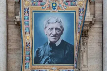 Tapeçaria do cardeal Newman na basílica de São Pedro