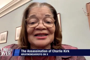 Alveda King fala ao The World Over with Raymond Arroyo em 11 de setembro de 2025