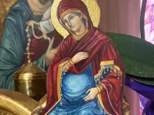 Imagem de Nossa Senhora grávida.