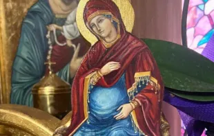 Imagem de Nossa Senhora grávida.