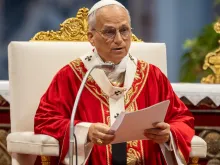 Papa Leão XIV celebra missa na basílica de São Pedro, no Vaticano.