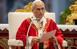 Papa Leão XIV celebra missa na basílica de São Pedro, no Vaticano.