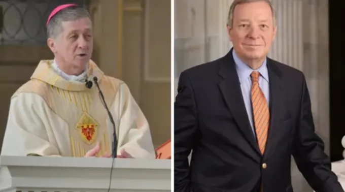 Cardeal Blase Cupich e senador Dick Durbin ?? 