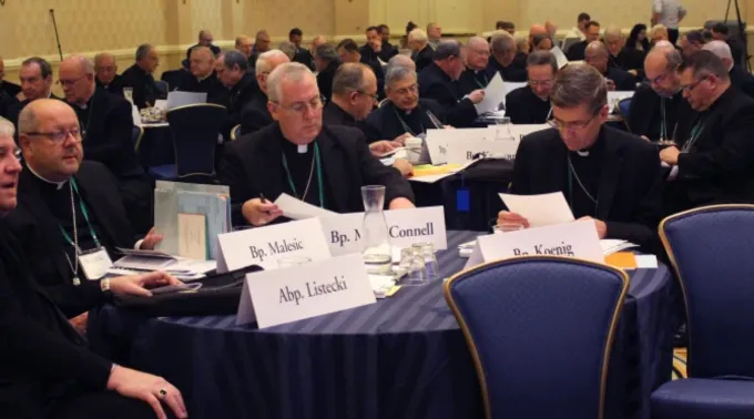 Membros da Conferência de Bispos Católicos dos EUA  se reúnem para a assembleia geral anual de outono de 2022 em Baltimore ?? 