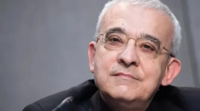 Filippo Iannone discursa em entrevista coletiva apresentando a reforma do direito canônico em 1º de junho de 2021 ?? 