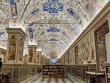 Salão Sistino da Biblioteca Apostólica do Vaticano.