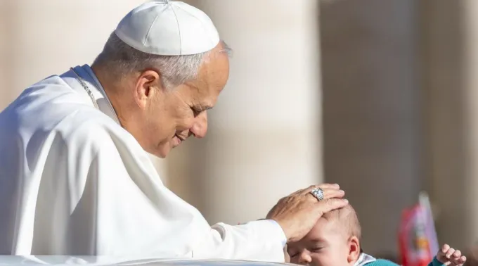 Leão XIV na audiência geral de 8 de outubro de 2025, no Vaticano ?? 