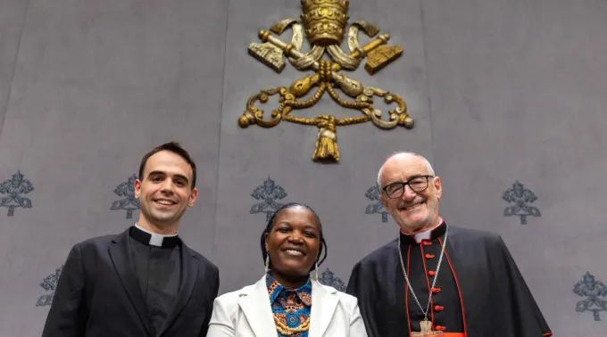 Padre Mattia Ferrari  com o cardeal Michael Czerny ?? 