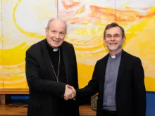 O cardeal Christoph Schönborn e Josef Grünwidl.