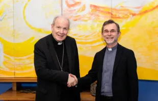 O cardeal Christoph Schönborn e Josef Grünwidl.