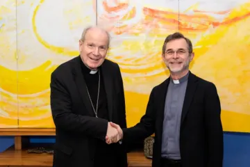 O cardeal Christoph Schönborn e Josef Grünwidl