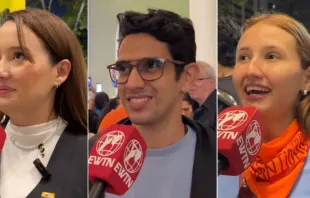 Jovens em Caracas, Venezuela, falam sobre cerimônia de canonização ontem (19) de dois santos venezuelanos.