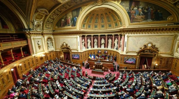 Senado da França, em Paris, em 1° de fevereiro de 2023 ?? 