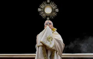 Papa Leão XIV em vigília e oração do rosário em 11 de outubro de 2025.