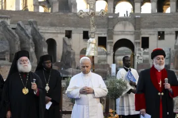 Oração ecumênica no Coliseu, em Roma, em 28 de outubro de 2025