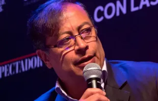 O presidente da Colômbia, Gustavo Petro, num debate em novembro de 2021.