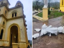 O furacão Melissa danificou gravemente o santuário de Nossa Senhora da Caridade do Cobre, em Cuba.