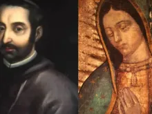 Nossa Senhora de Guadalupe e o beato Juan de Palafox y Mendoza.