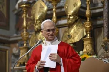 Leão XIV discursa na missa de abertura do capítulo-geral da Ordem de Santo Agostinho, em 1º de setembro de 2025