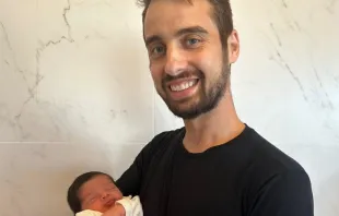 Rafael Dalcomuni com o filho, Felipo.