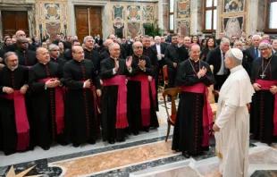 Audiência do papa Leão XIV com a Rota Romana.