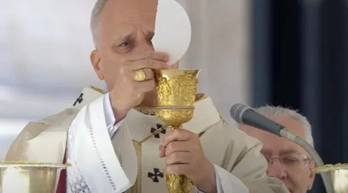 Papa Leão XIV na missa em 23 de novembro de 2025 ?? 