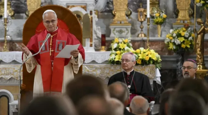 O Papa Leão XIV e o Patriarca Ecumênico Bartolomeu I de Constantinopla em um evento ecumênico que marcou o 1700º aniversário do Credo Niceno, em Iznik, Turquia, em 28 de novembro de 2025. ?? 