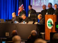 Assembleia plenária da Conferência dos Bispos Católicos dos EUA (USCCB, na sigla em inglês) em 11 de novembro de 2025, no Baltimore Marriott Waterfront, Baltimore, EUA.