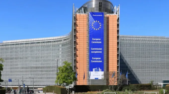 O edifício Berlaymont em Bruxelas, Bélgica, sede da Comissão Europeia ?? 