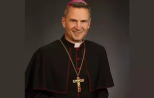 Retrato oficial do bispo de Joliet, Illinois, EUA, Ronald Hicks.