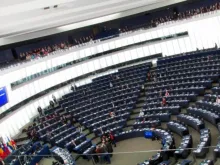O Parlamento Europeu em Estrasburgo, França.