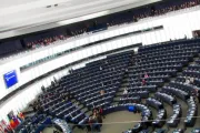 O Parlamento Europeu em Estrasburgo, França.