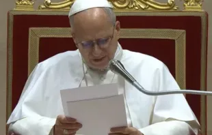 Papa Leão XIV discursa hoje (22) para autoridades da Cúria Romana no Vaticano.