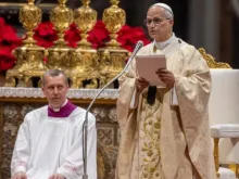 Papa Leão XIV celebra missa hoje (25) na basílica de São Pedro, no Vaticano.
