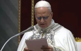 Papa Leão XIV hoje (31) na celebração das vésperas da solenidade de de Santa Maria Mãe de Deus, no Vaticano.