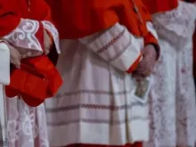 Cardeais participam de consistório público ordinário para a criação de novos cardeais, em 7 de dezembro de 2024.