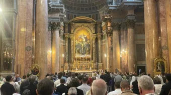 Missa solene de encerramento da peregrinação Summorum pontificum, em 29 de outubro de 2023.