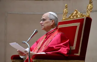 Papa Leão XIV discursa hoje (9) para embaixadores e outros representantes diplomáticos junto à Santa Sé no Palácio Apostólico, no Vaticano.