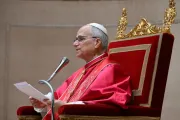 Papa Leão XIV discursa hoje (9) para embaixadores e outros representantes diplomáticos junto à Santa Sé no Palácio Apostólico, no Vaticano.