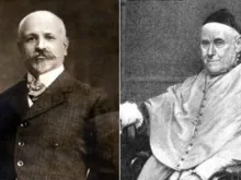 O maçom e anarquista Francisco Ferrer y Guardia e monsenhor José María Urquinaona.