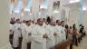 Seminaristas na missa de acolhida da diocese de Santíssima Conceição de Araguaia (PA).