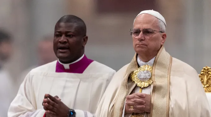 Papa Leão XIV na celebração das segundas vésperas da Semana de Oração pela Unidade dos Cristãos, na Basílica de São Paulo Fora dos Muros, em Roma, em 25 de janeiro de 2026 ?? 