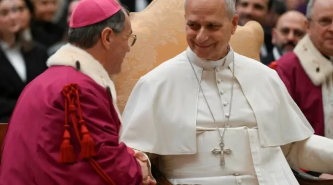 Papa Leão XIV em seu encontro com a Rota Romana ?? 