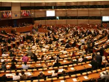 Sessão plenária do Parlamento Europeu em Bruxelas, Bélgica.
