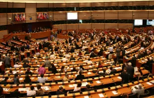 Sessão plenária do Parlamento Europeu em Bruxelas, Bélgica.
