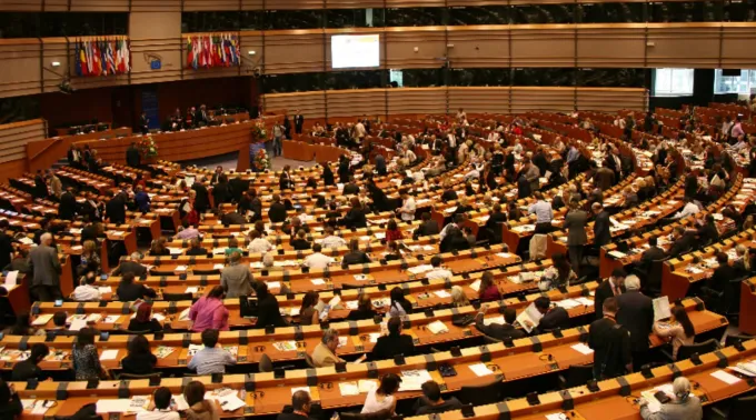 Sessão plenária do Parlamento Europeu em Bruxelas, Bélgica ?? 