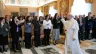 Papa Leão XIV recebe membros do Regnum Christi ontem (29) no Vaticano.